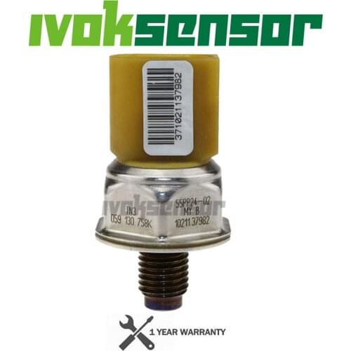 Original Diesel Fuel Rail Pressure Sensor 059130758K 55PP24-02 059 130 758K For Audi A4 A5 A6 C6 Q7 Phaeton Touareg 3.0