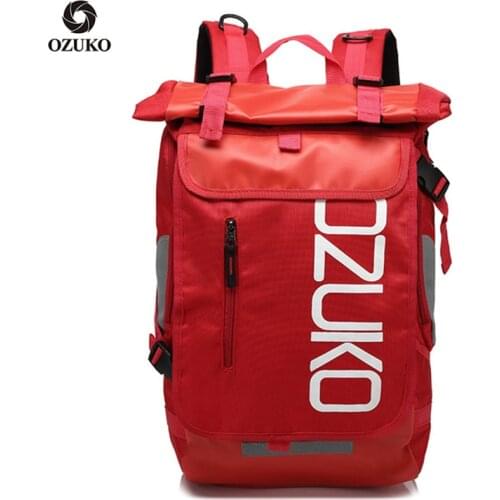 Ozuko New Style Oxford Cloth Backpacks Korean Fashion Shoulder Backpack Mens Travel Backpack Womens Casual Schoolbag 2020 New