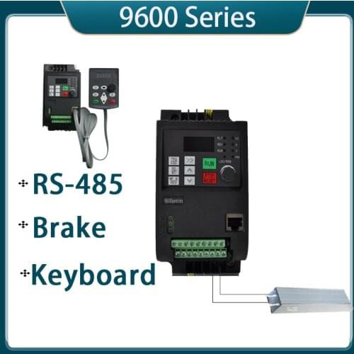 NFLIXIN With Brake RS-485 VFD 380 9600 Variable Frequency Drive Speed Regulator Frequency Converter Motor VFD Inverter