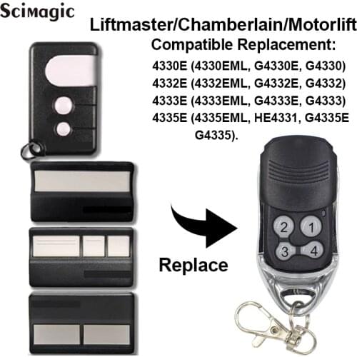 1pcs Liftmaster 433.92mhz remote control for 4330e, 4332e, 4333e, 4335e garage command remote garage gate control code grabber