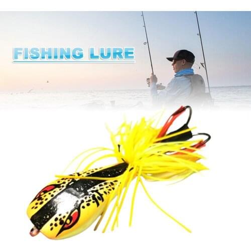 Frog fish head hard bait Multicolor 5.5 cm vivid ABS plastic frog sequin hook Outdoor freshwater saltwater fishing accessories