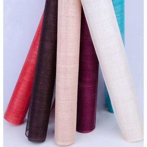 10 Colours can pick.High Quality Width 91CM Sinamay Millinery Fabric for Races Kentucky Derby Hat Fascinator