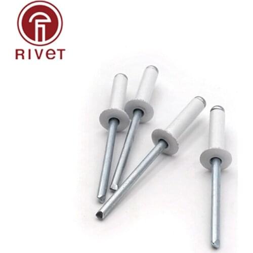 4.8x22 4.8x23 4.8x24 4.8x25 4.8x30 5x8 5x9 5x10 5x11 5x12 5x13 5x14mm White Aluminium Steel Opening Blind Rivet Dome Head