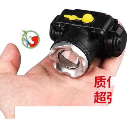 Fishing inductive charging bright headlight glare night fishing mini headset dedicated coal miners long life