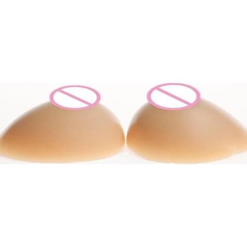 600g/pair 36B Cup Full Silicone Breast Forms Enhancer Cross Dresseing Brown Fake Boobs Artificial Fake Breast
