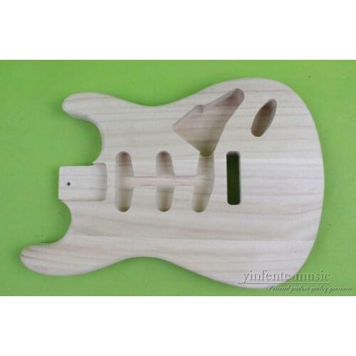 Electric guitar body Unfinished Paulownia Wood Light SSS Guitar Body