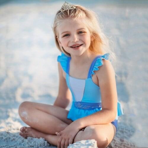 Bikini Costume Girls Mermaid Bikini Princess Swimsuit Swimwear Elsa Anna Beachwear Snow White Girls Children Clothes Set Costume