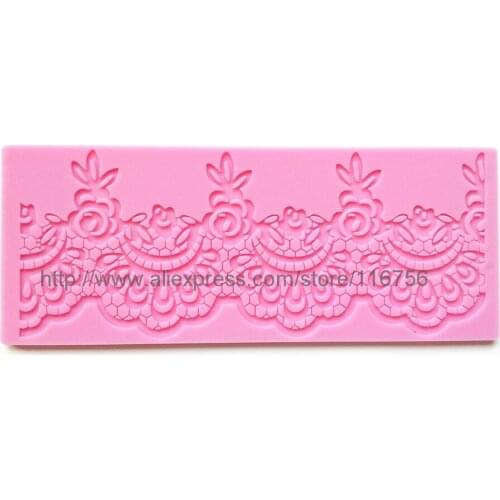 Best Seller! Free Shipping Fondant Cake Instant Lace Silicone Mold Sugar Paste Sugar Art Tools Cake Decoration LM-08