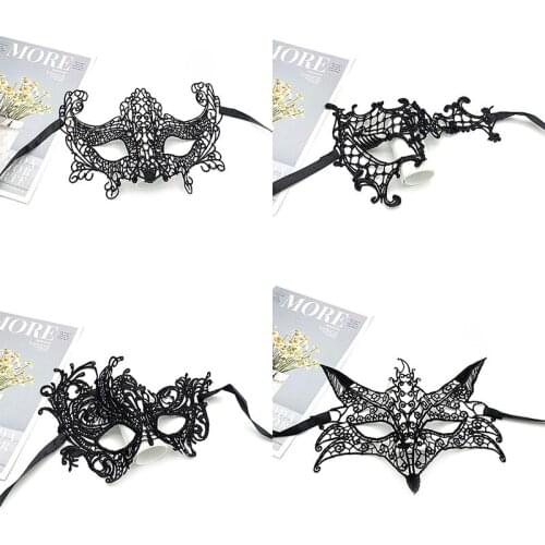 Princess Prom Party Props Costume Halloween Masquerade Women Sexy Mask Women Hollow Lace Masquerade Face Mask