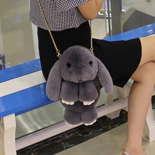 Cute Plush Rabbit Backpack Shoulder Crossbody Bag Japanese Bunny 19 ColorsStuffed Rabbit Toy Children School Bag Gift Kids Toy