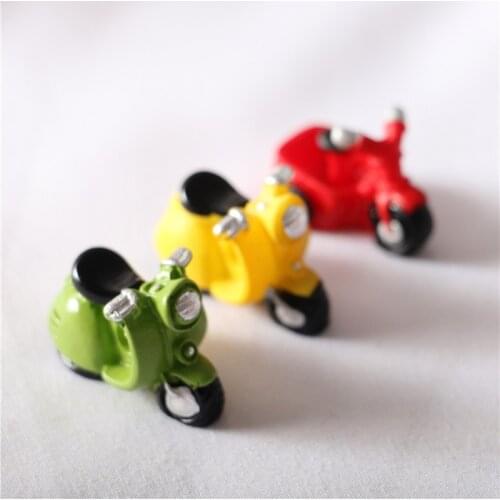 Dollhouse Miniature Model Simulation Mini Motorcycle Tricycle Shooting Props Life Setting Dolls Accessories