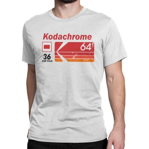 Kodachrome 64 Vntage Men T Shirt Casual Tee Shirt Short Sleeve Crew Neck T-Shirts Pure Cotton Gift Idea Clothing