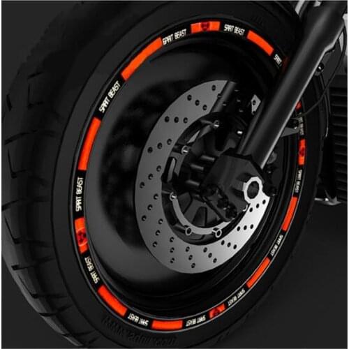 SPIRIT BEAST Motorcycle Sticker Wheel Pegatinas Moto Tank Pad Motocross Tires Sticker Motorcycle Autocollant Moto Sticker Decals