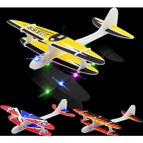 1PC New Electric Hand Throwing Glider Plane Outdoor Park EPP Foam Electric Gliding Aircraft Flying Toys For Children Plane Model