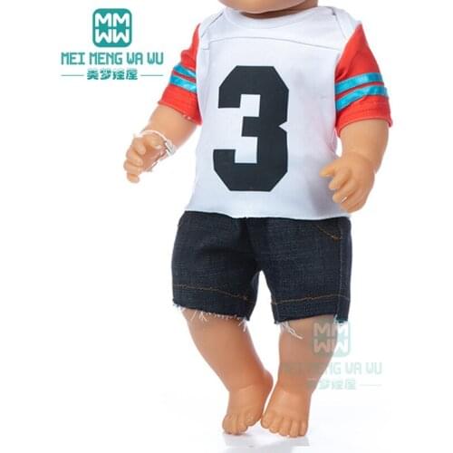Clothes for doll fit 43 cm baby new born dolls American doll OG girl Jerseys, casual wear, shoes