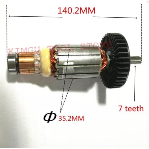 Genuine Motor Armature Engine 519199-5 for Makita DTW450RFE DTW450RMJ DTW450Z BTW450Z BTW450RFE TW450D