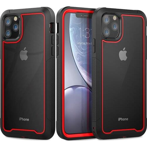 Shockproof Armor New Phone Case Transparent hybrid TPU Cover For iPhone SE 2020 XR X 11 Pro Max XS Max 8 7 6 6s Plus Clear Cases