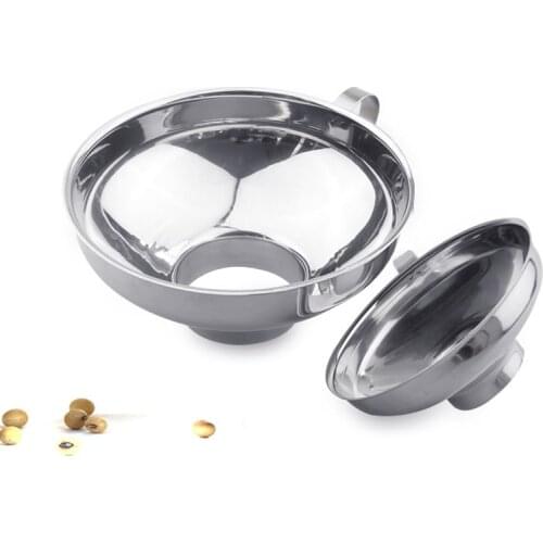 Stainless Steel Wide Mouth Funnel for Beans Jam Food Powder Kitchen Gadgets DIN889