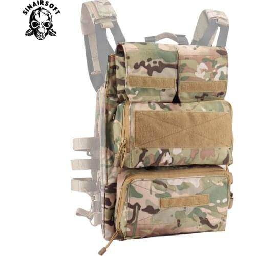 SINAIRSOFT Tactical Pouch Zip-on 2.0 Panel Platform For JPC CPC AVS Vest Vertical And Horizontal GP Magazine Expandable Pocekts