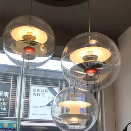 Nordic Danish Pendant Lights Design Planet Globe Pvc Ball Kitchen Luminaire for Hotel Villa Living Room Hanging Lamp Fixtures
