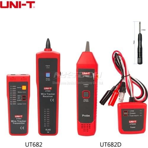 UNI-T Wire Tracker Tester UT682 UT682D Circuit RJ11 RJ45 Telephone Wires Tracking Line Finder LAN Cable Network Detector Tool