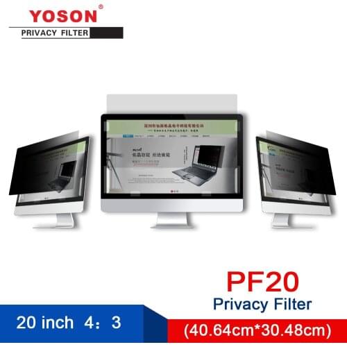 YOSON 20 inch Standardscreen 4:3 computer screen Privacy Filter/anti peep film / anti reflection film
