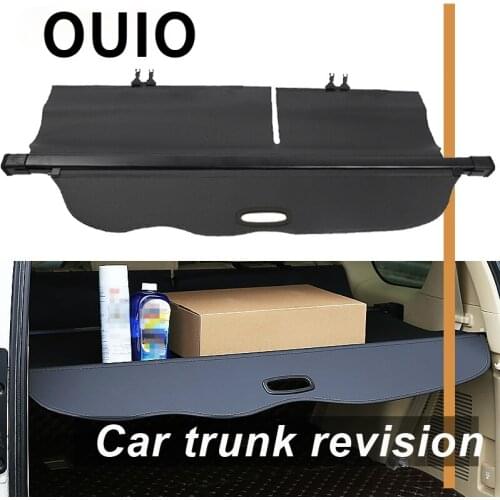 OUIO 1Set Car Rear Trunk Cargo Cover For Toyota Prado J150 2010-2018 Car-styling Security Shield Shade Retractable accessories