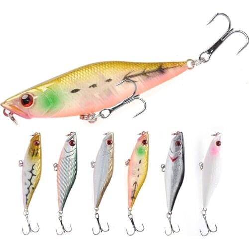 1Pcs Fishing Lures Floating Minnow Fishing Wobblers Bait70mm6g Artificial Bait Trolling Hard Bait Crankbait Bass Fishing Tackle