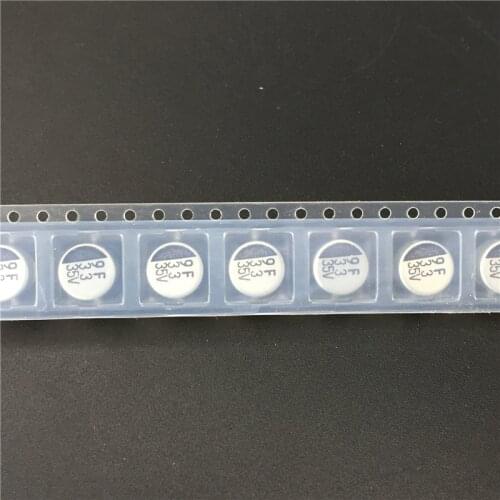 10pcs 33uF 35V ELNA RVJ series 8x6.5mm 35V33uF Chip type SMD Aluminum Electrolytic Capacitor