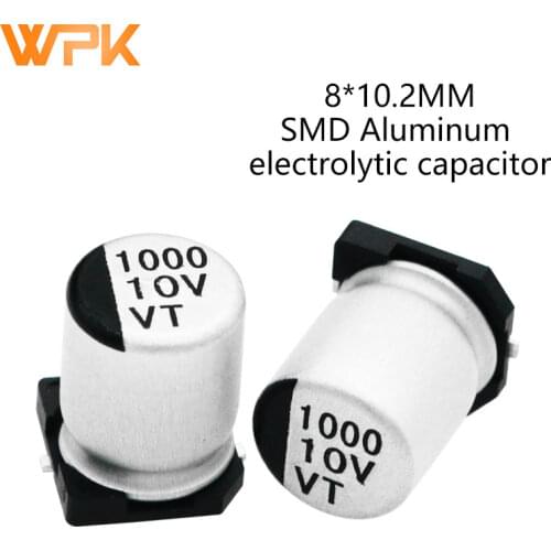 10Pcs 8*10.2 SMD Aluminum Electrolytic Capacitor Set 100V 50V 25V 16V 400V 2.2UF 3.3UF 22UF 47UF 100UF 150UF 220UF Assorted Kits