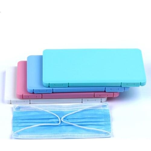 3 color Dustproof Mask Storage Case Plastic Organizer Portable Storage Box Disposable Mask Holder Multifunctional Container