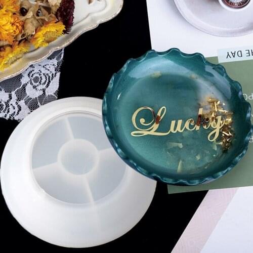 3 Pcs Crystal Epoxy Resin Mold Dish Tray Plate Casting Silicone Mould DIY Set