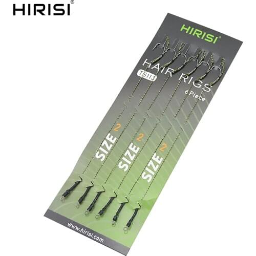6 x Carp Fishing Ready Made Hook Link Tied Rigs Terminal Tackle Pack