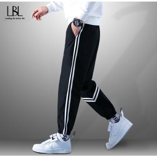 New Mens Casual Joggers Pants Breathable Long Trousers Male Cargo Pants Fitness Sportswear Man Loose Sweatpants Hip Hop Trousers