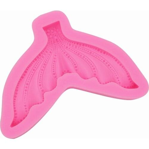 DIY Sugar craft Cake Vintage Mermaid tail Silicone Mold Fondant Mold Cake decorating Tools Gum paste Mold
