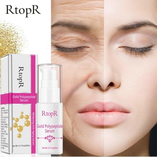 Women Gold Polypeptide Face Serum Anti-aging Hyaluronic Acid Moisturizing Skin Care Whitening Anti-Aging Face Care TSLM1