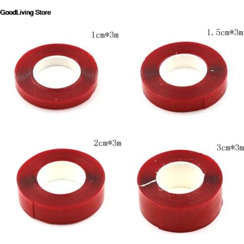 Double Side Adhesive Tape Length 3/10 M Width 5/10/15/30 MM Double-sided Strong Clear Transparent Acrylic Foam Adhesive Tape