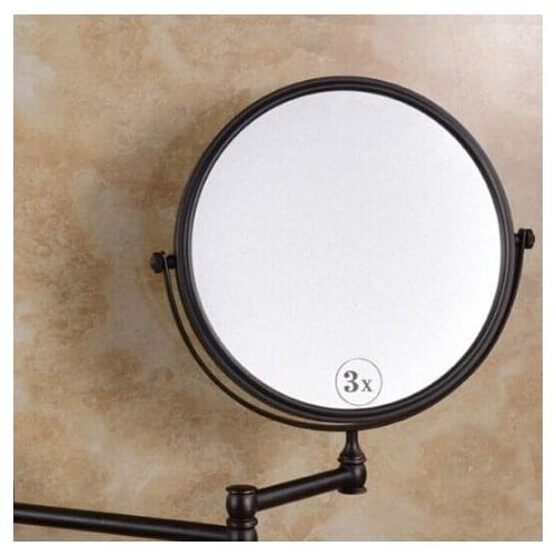 Vidric ORB finished bathroom mirror make up folding bathroom mirror wall mounted mirror folding cosmetic mirror double faced 3x