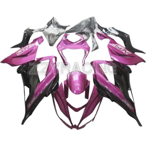 Injection Fairings Kits for Kawasaki ZX6R 2013 - 2018 Year ZX-6R 13 - 18 Complete ABS Plastic Motorcycle Body Kit Pink Black