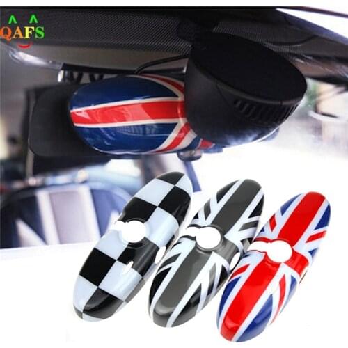 1Pcs Car Interior Rearview Mirror Cover Cap For Mini Cooper R55 R56 R60 R61 5.9*3.5inch