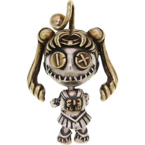 BOCAI New solid S925 sterling silver jewelry retro stylish and creative personality woman pendant voodoo doll Man pendant