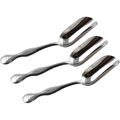 3 Pcs/lot Stainless Steel Coffee Shovel Measuring Spoon Coffee Beans Teaspoon Candy Scoops Tea Accessories Kitchen Gadget