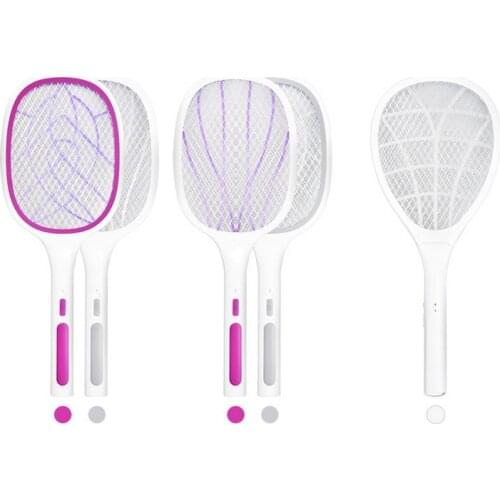 Two-in-One 10 LED Trap Mosquito Killer Lamp 3000V Electric Bug Zapper USB Rechargeable Summer Fly Swatter Trap Flies Insect