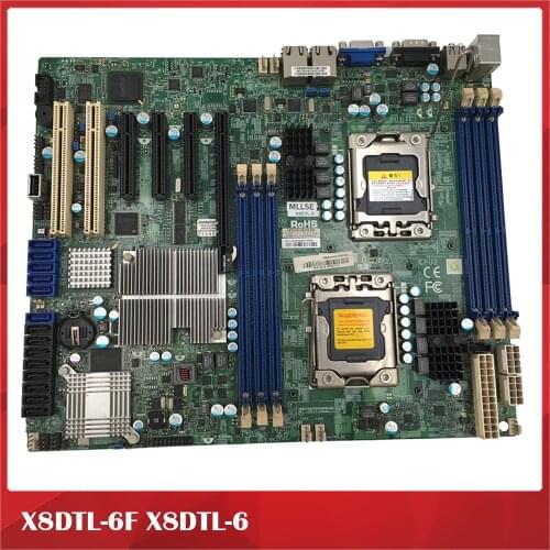 Workstation Motherboard X8DTL-6F LGA1366 X58 Game Hang Up Fully Tested, Good Quality