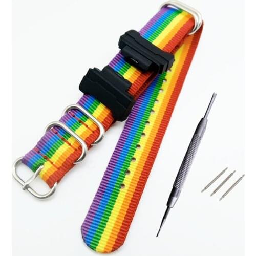 Set of terminals Replacement for G-8900 GA-100\110\120 GD-100\110 series DW-5600 GW-M5610 DW6900 + Nylon strap watchbands