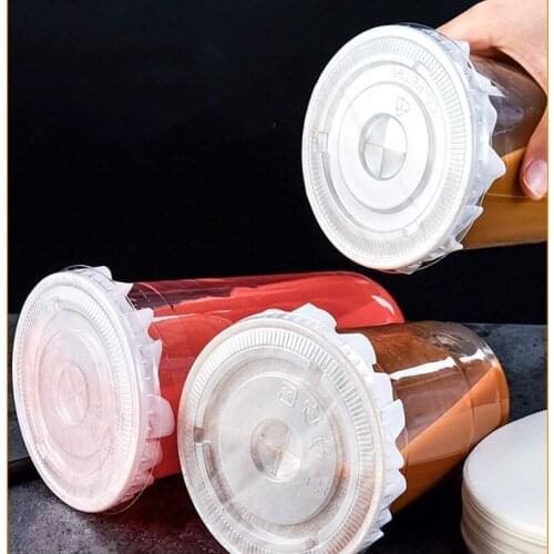 Leakproof Paper for Cold Hot Drinks Coffee Tea Juice Takeaway Sealing Gasket Lids Pad for Cup Calibre 70 - 130mm White