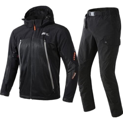 VEMAR 100% Rainproof Motorcycle Jacket Four Seasons Riding Motocross Enduro Protective Suits Body Armor Guards Moto Jacket Pants