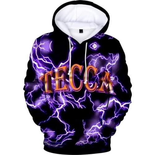 New Lil Tecca Hoodies Men Hip Hop Fashion Lightning Hoodies Sweatshirt Autumn Plus Size Thickening Pullovers Lil Tecca 3D Hoodie