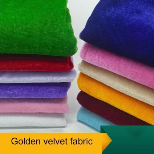New Width 160*50cm Golden velvet super soft plush fabric For Sewing DIY Handmade Home Textile Cloth For Toys Plush Fabric
