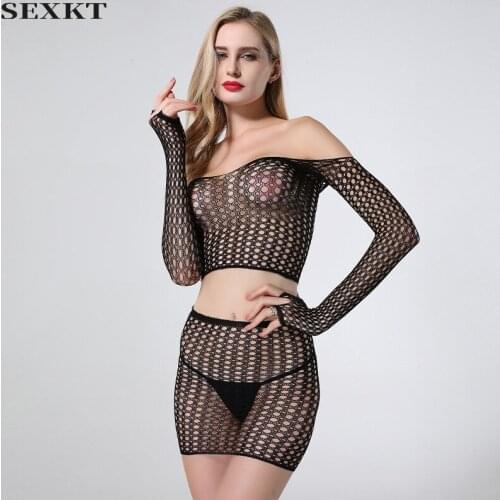 New Sexy Hollow Out See Through Passion Suit Womens Funny Net Underwear Sexy Uniform Temptation Lingerie Bodysuit Bodysuits